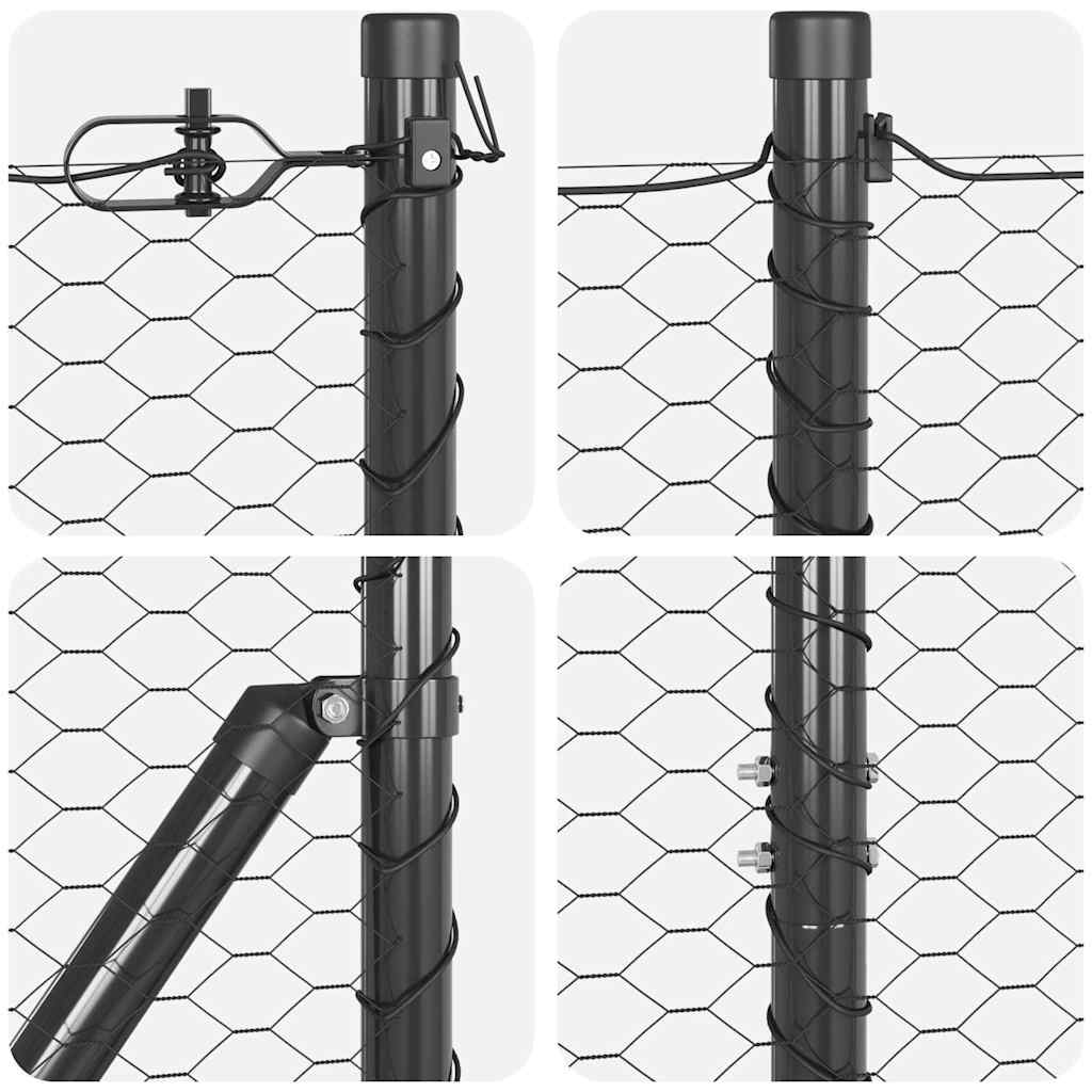Ground Fix Welded Wire Fence 25 x 1.6 m (W x H)