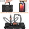 For Samsung Tab S10 FE 10.9 S7 S8 Plus S9 Ultra SM-X920 X820 X520 Heavy Duty Rugged Tablet Case Pull Ring Stand Shockproof Funda