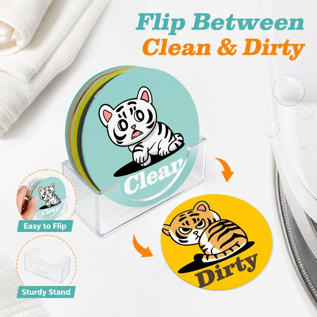 Double-Sided Refrigerator Decorative Sticker, Fridge Decal for Kitchen and Home