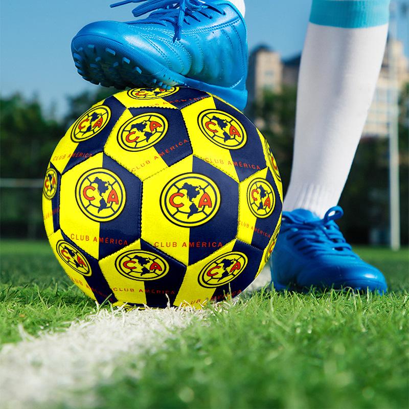 Club America Print Size 5 Soccer Ball, PU Wear Resistant Football for Match Training and Daily Practice, Birthday Gift for Soccer Fans