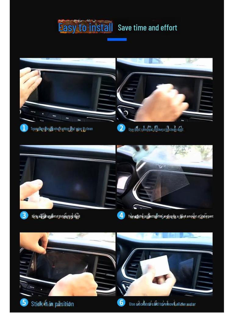 Universal 9/10 Inch Car Android Navigation Screen Tempered Glass Protector