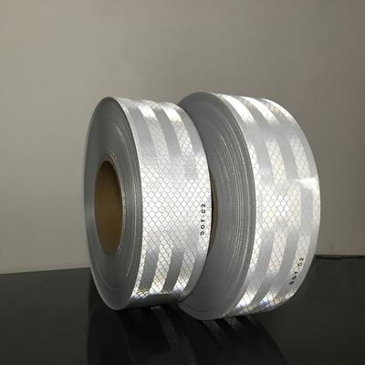 Reflective Tape White DOT-C2 Microprism Waterproof Membrane For Safety Truck Reflective Stickers/ Foreign Large Vehicles
