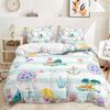 Mermaid Beautiful Rainbow Bedding Set Polyester Duvet Cover Set Single Full Twin Queen Comforter Sets for Girls Women Bed Linen
