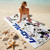 1Pc Blue Rock Anime Festival Beach Towel Quick Dry Multiuse For Beach Pool Gym Yoga Home Travel Christmas Halloween Xmas Gift S1954