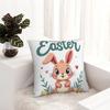 Pillow Cover Happy Easter Day Rabbit Pattern Cushion Cover Cute Funny Pillow Case For Sofa Car Home Decor Pillowcases