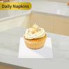 Cocktail Napkins - 200 Count 2-Ply White Disposable Napkins, 5.5x5.5 Inch Folded Beverage Napkins Paper for Dinner Wedding Bar Birthday Party and