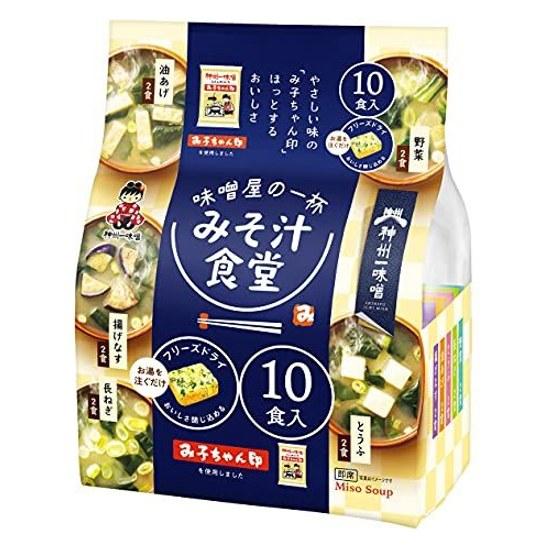Shinshu Iwamiso Freeze-Dry Miso Soup Shokudo Misoya No Ippai 10 Servings X 2 Bags