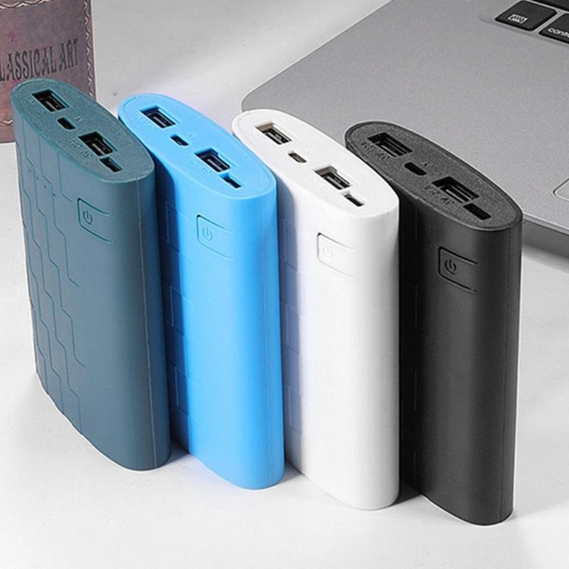 Carcasă portabilă DIY pentru baterii externe cu ieșire Type C și USB dublu, carcasă cu design mic pentru baterii externe pentru 8x18650
