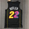 Camisa de Basquete Miami Heat Estampa Personalizada Jovem Adulto Roupa Esportiva de Performance Tecido Respirável de Carvão de Bambu