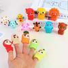 Set di 5 Pupazzi da Dito Cartoni Animati Giocattolo Bambini Bambole Animali Morbide Giocattoli da Dito per Bambini Narrazione Gioco di Ruolo Educativo Gadget per Feste