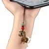 Auspicious Green Sandalwood Dragon Zodiac Cartoon Keychain & Universal Phone Lanyard