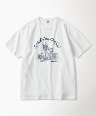Beulonseun Knight Motorcycle Short Sleeve Tee White