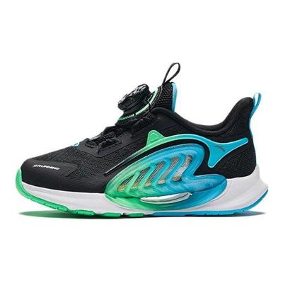 Kids Monthly 2.0 Shock Absorbing Wear Resistant Breathable Low Top Running Shoes Kids Running Shoes Black Green 312429902-6