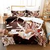 Natsume's Book of Friends Anime 3D Duvet Cover Bedding Set Polyester Pillowcases Quilt Cover Home Decor Gift Twin King Queen