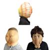 Halloween Latex Funny Face Mask With Double Chin Shell Design For Costume Parties