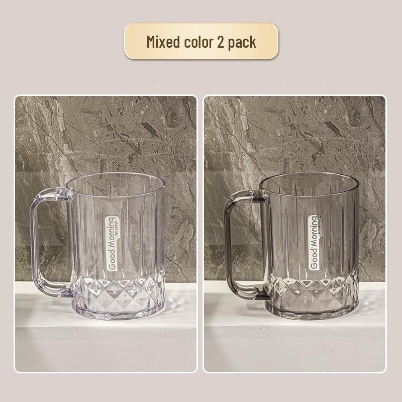 MDNG Wall-Mounted Toothbrush & Mouthwash Cup Holder Set
