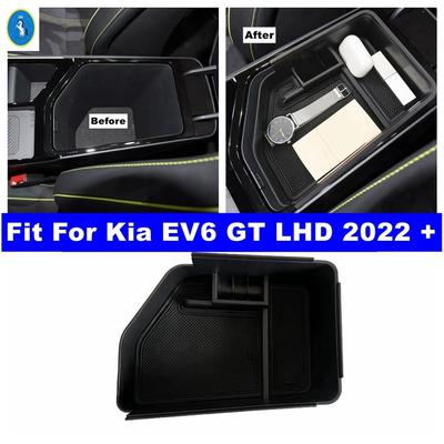 Für Kia EV6 GT LHD Auto Aufbewahrungsbox Auto Mittelarmlehne Aufbewahrungsbox Organizer Mittelarmlehne Behälterbox Zubehör
