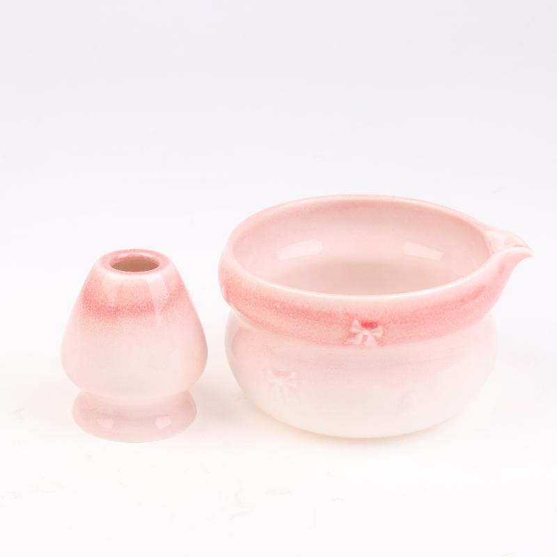 Set Matcha Set Frusta Matcha, Set Matcha in Ceramica 5 Pezzi Kit Matcha Per Amanti del Matcha Kit Matcha