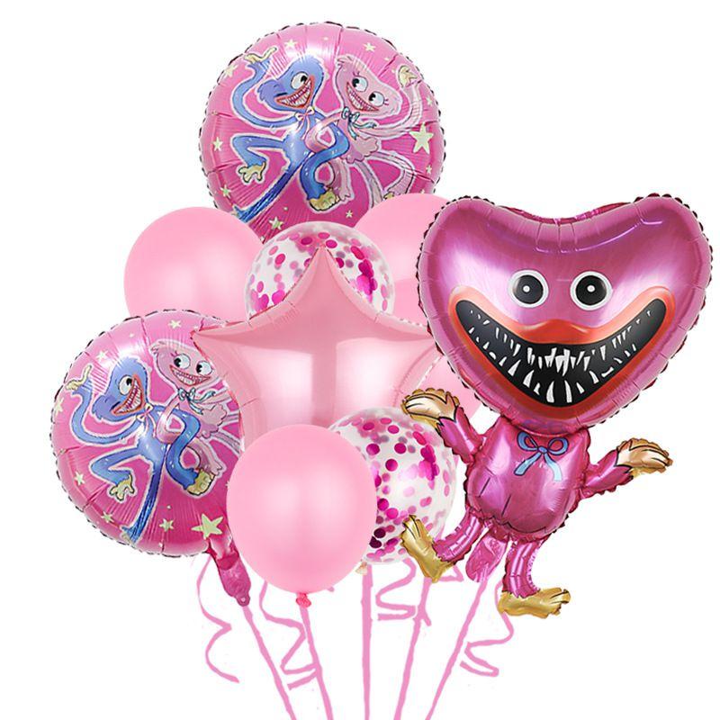 10pcs Poppy Playtime Party Balloons Birthday Decorations Huggy Wuggy Kids For