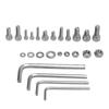 400PCS Hex Socket Screws Nuts Set M3 M4 M5 M6 304 Stainless Steel Assortment Universal for Cars Trucks