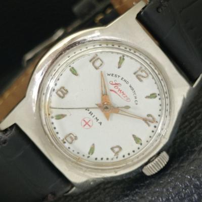 VINTAGE WEST END WATCH CO HÅNDOPTRÆKKER SCHWEIZISK BOY HVID FARVE UR a700135-5