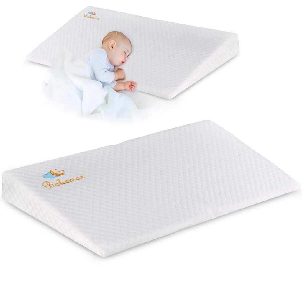 Baby sloped prevents prevents habitual prevents baby baby nursing good memory foam foldable sloped pillow 0 months to 3 years baby shower gift pillow,