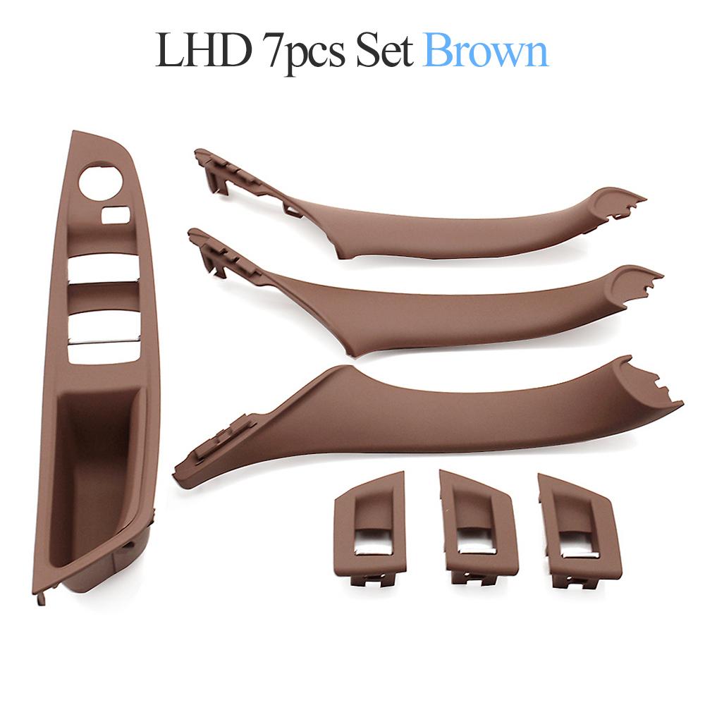LHD High Quality Car Inner Passenger Door Panel Handle Pull Trim Cover For BMW F10 F11 F18 520 523 525 528 51417225865