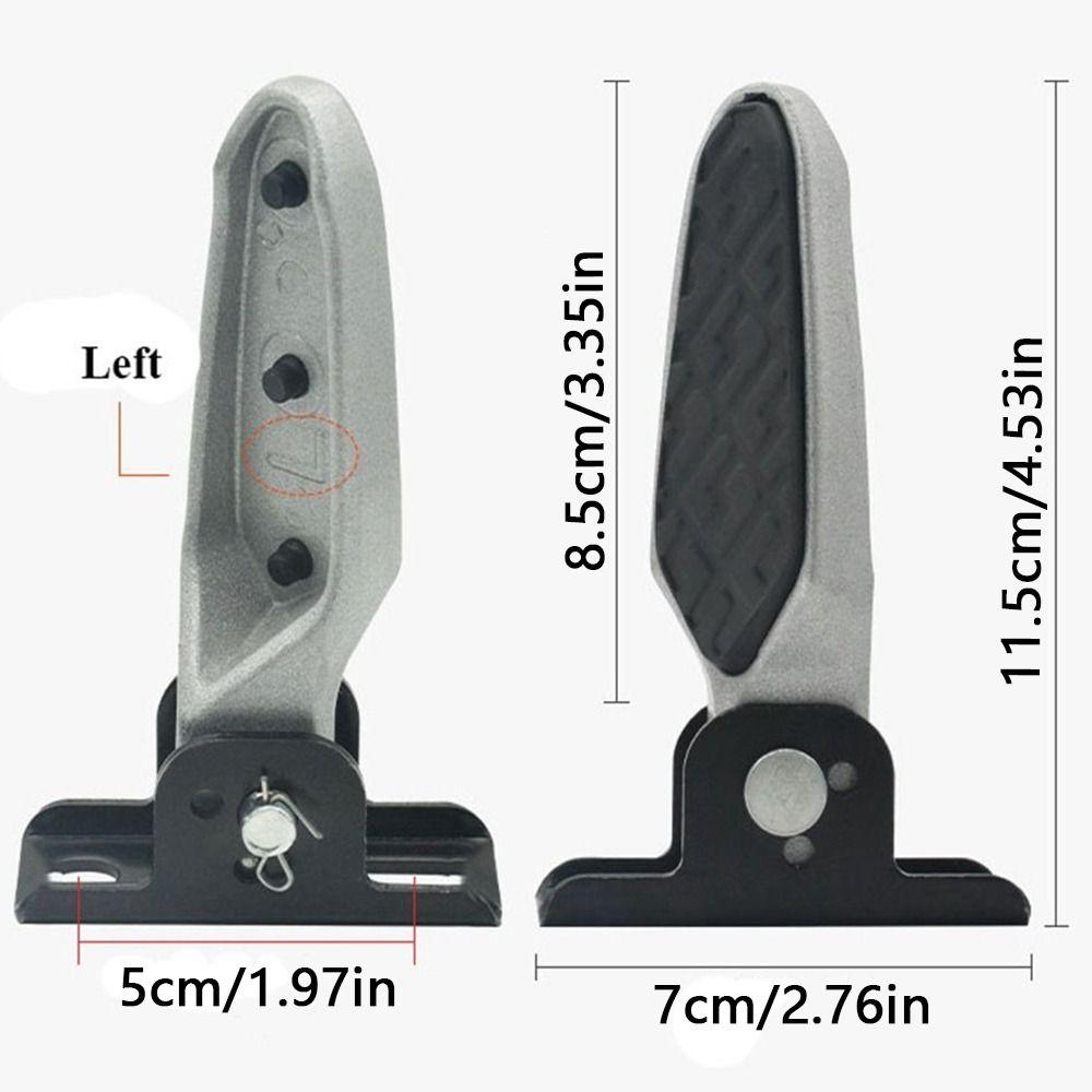 Thickened Aluminum Zinc Zinc Alloy Universal Foot Rest Pedal Foldable Footrest  Vehicles Accessories