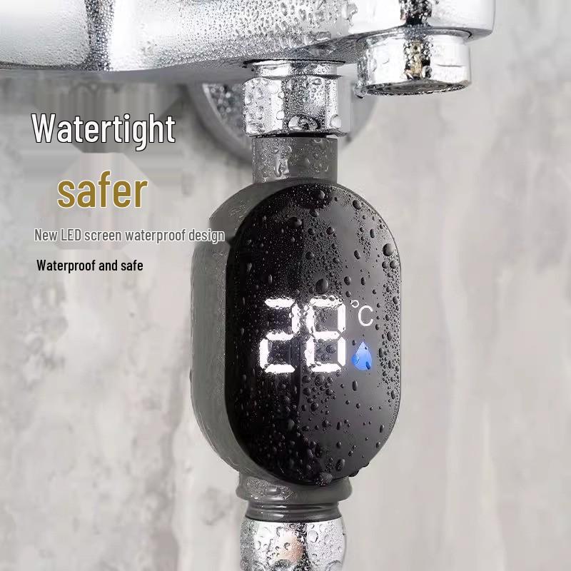 LED Baby Bath Shower Thermometer - Universal Faucet Temperature Gauge