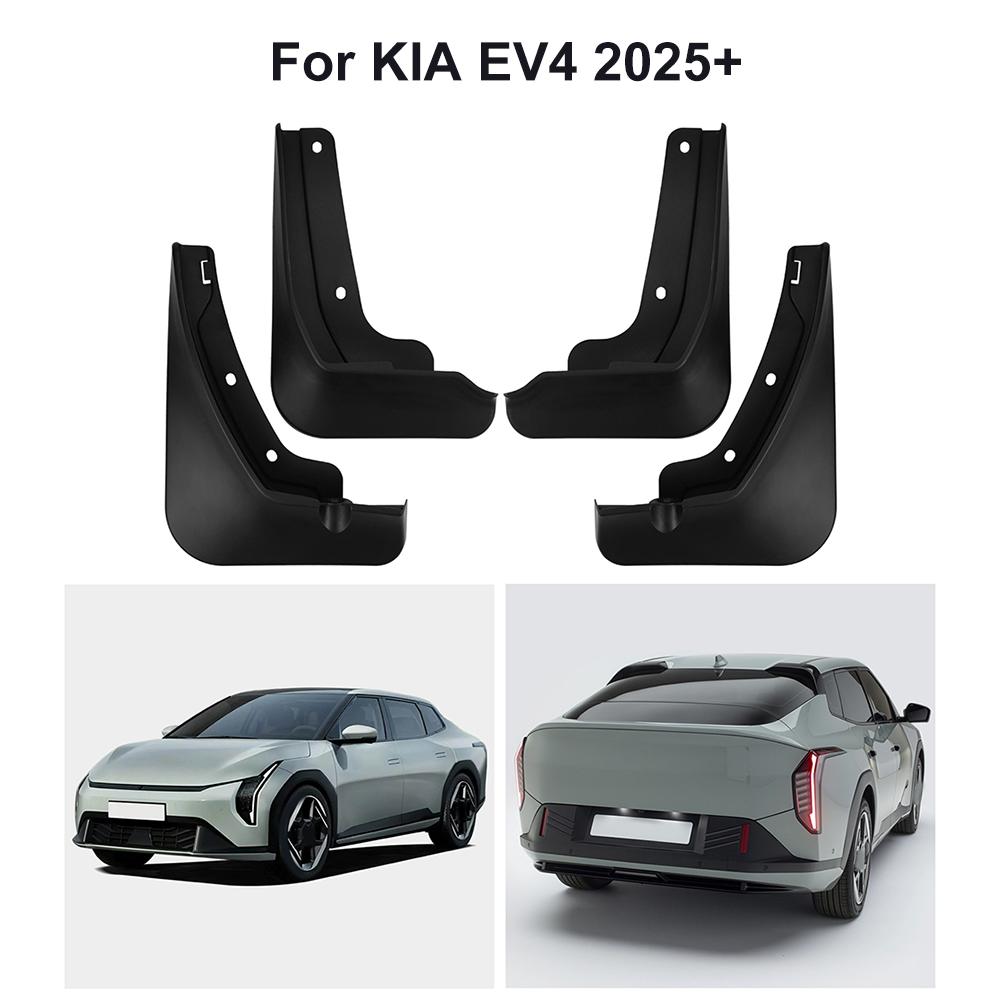 4pcs Mud Flaps For KIA EV4 2026+ Mudguard Front Rear Wheel Splash Guards Accessories Protector Decoration