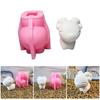 Reizende Tierkerzenformen 3D Schaf Silikonform Ornamentformen Gießform Bastelbedarf für Heimdekorationen