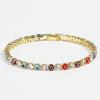 2026 Lucky Turkish Evil Eye Bracelet Women Hand Red Blue Gold Silver Zircon Tennis Chain Bangle Luxury Jewelry Gifts