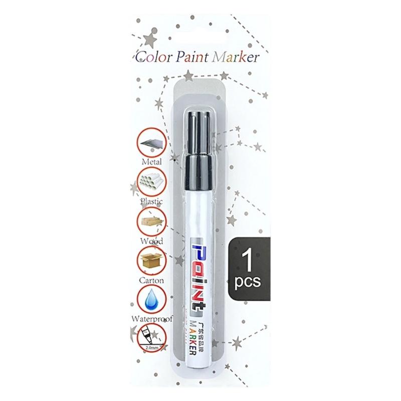 Car Wheel Touch Up Pen for Small Chips and Scratches, Pen Style Paint Marker, Rapid-Drying Finish, Single Pack