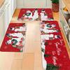 1 Stück Anti-Ermüdungs-Küchenteppiche Schneemann Weihnachts-Druck Wasserdicht Rutschfest Dick Gepolsterte Küchenmatte Schwerlast Komfort Stehmatte für Küche