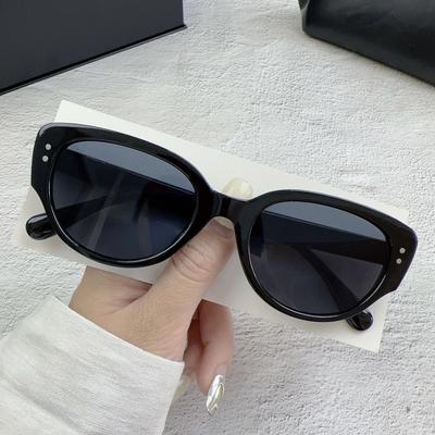 Lunettes de soleil 14,8*4,6*14,3cm Lunettes Lunettes de soleil œil de chat PC Lunettes de soleil rétro Pour le quotidien Mode Voyage