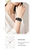 OFNS Women's Retro Square Watch – French Design, Simple Bar Markers, Business Style, Calendar, Waterproof, Quartz Movement.