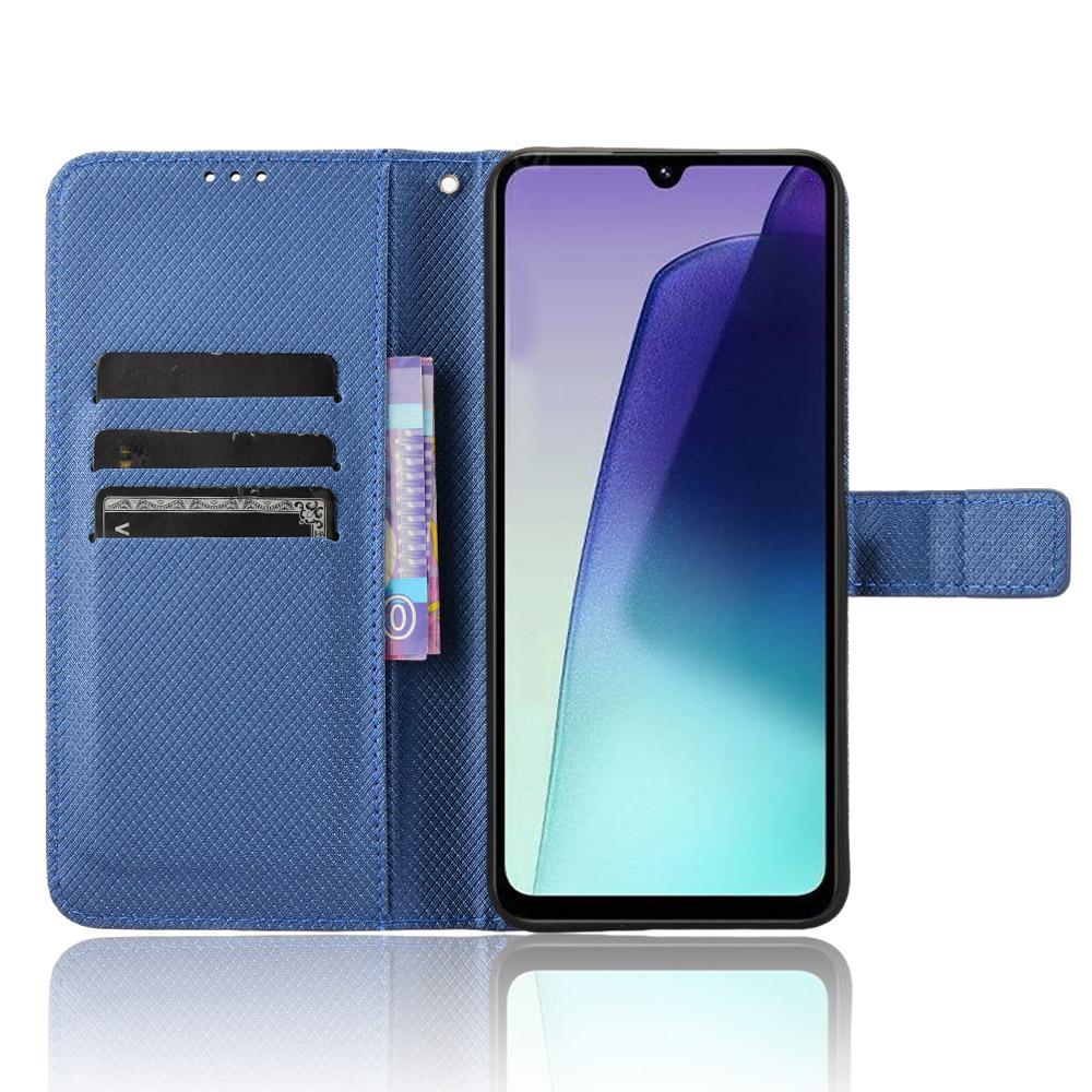 For Xiaomi Poco C75 4G/Redmi 14R 5G/14C 4G/A4 5G Case PU Leather Diamond Texture Wallet Phone Cover