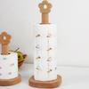Paper Holder Flower Shape Top Eco-friendly Anti-Slip Standing Tissue Roll Paper Stand for Home