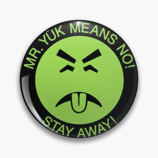 Mr Yuck Means No  Soft Button Pin Gift Lover Jewelry Brooch Creative Fashion Cute Hat Metal Lapel Pin Decor Women Badge Clothes Collar Cartoon Funny
