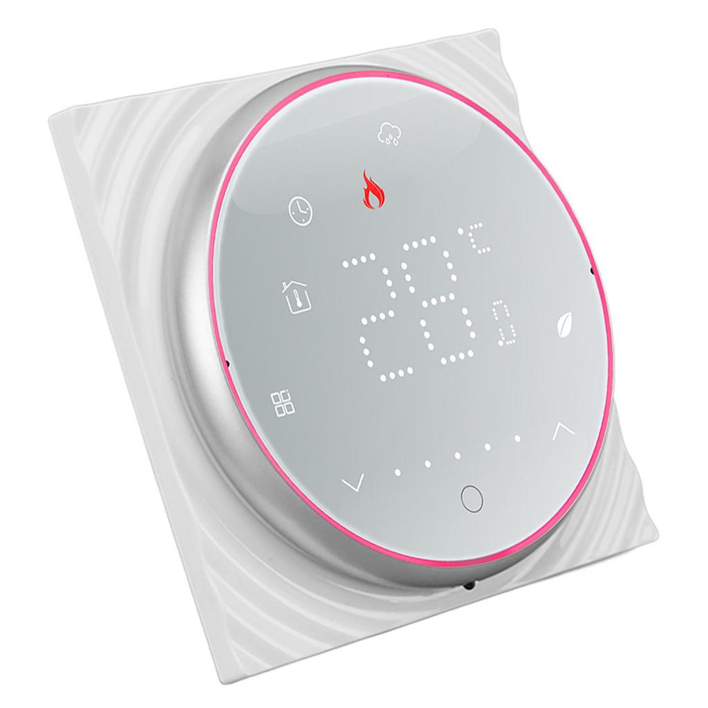 Wireless Thermostat LED Screen High Temperature Control Accuracy Programmable Smart Thermostat for Home Electric Heating AC 95 to 240V