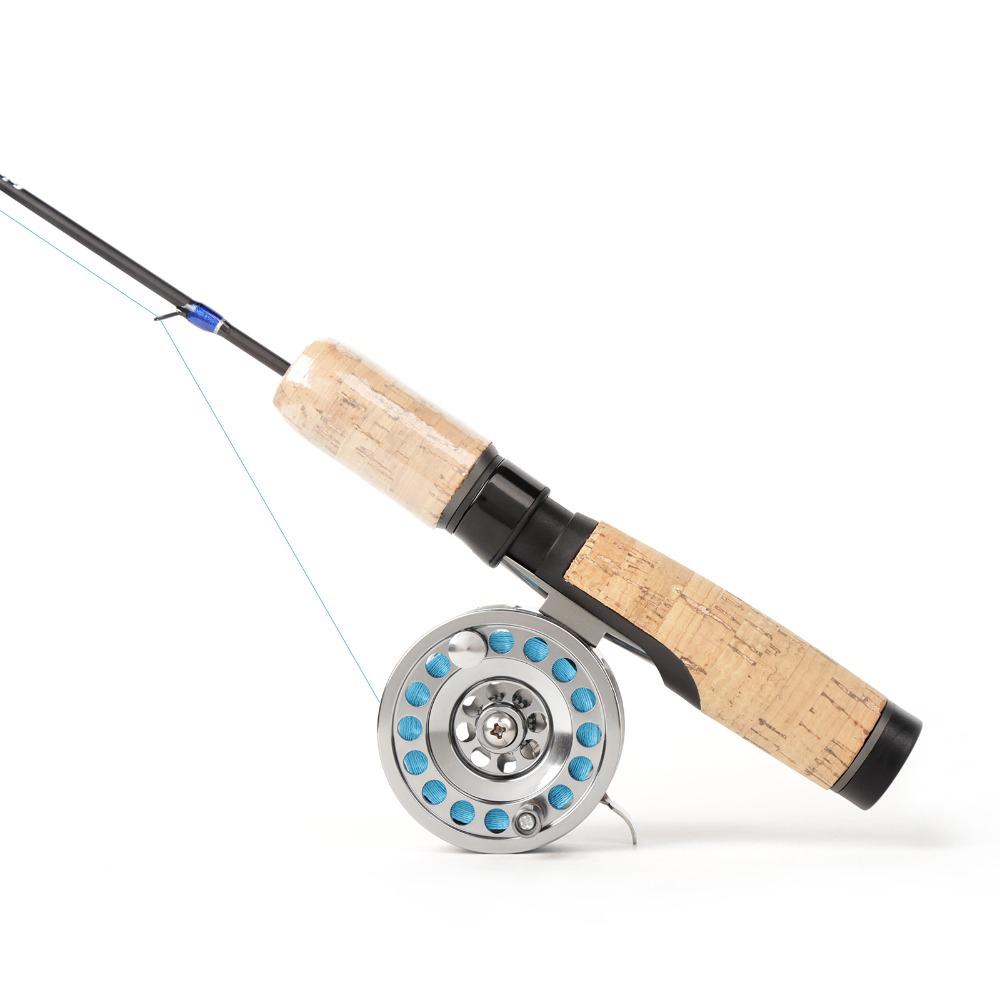Full Aluminum Ice Fishing Reel Left/Right Handed V-shape Ice Fishing Wheel 50mm 60mm Fly Winter Fishing Reels Gear Ratio 1:1