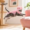 Night Walking Reflective Pet Apparel Glow In The Dark 3D Dinosaur Skeleton Costume, Plush Halloween Cosplay Outfit for Cats Dogs, Luminous Dino