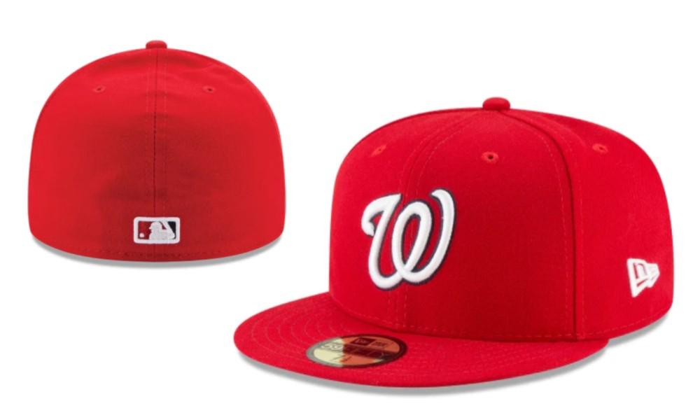 Washington Nationals Embroidered Baseball Cap with Sun Protection, Closed Back, Multiple Styles & Colors