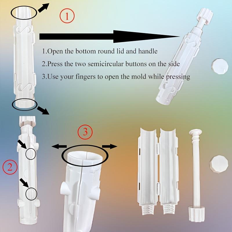 2pcs/set Plastic DIY Striped Sushi Mold Convenient Sushi Rice Ball Making Tool Set Suitable for Breakfast, Lunch and Dinner Making Convenient