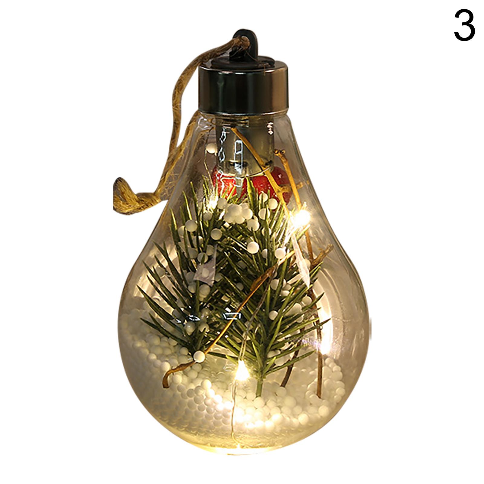 

Прозрачный светящийся светодиодный ночник, шар, подвесной кулон, декор для рождественской елки