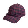 New Autumn and Winter All Match Striped Plaid Soft Top Woolen Baseball Hat for Women Cute Bow Tie Rope Peaked Hat Trendy