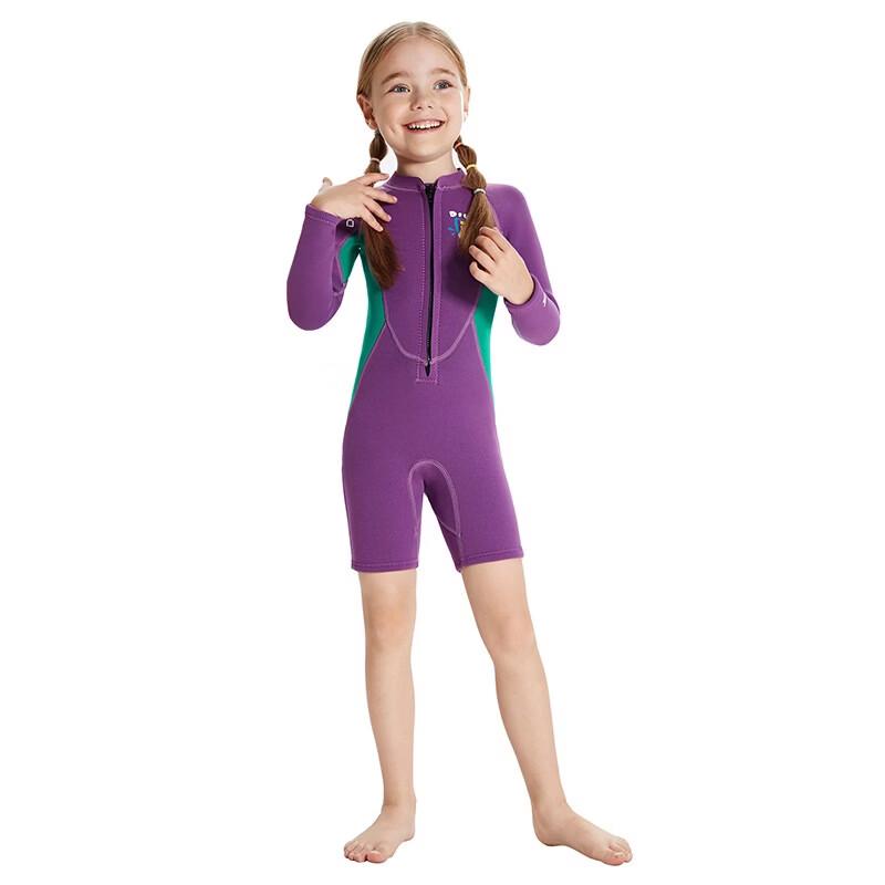 

Kids Long Sleeve Shorty Wetsuit for Girls M