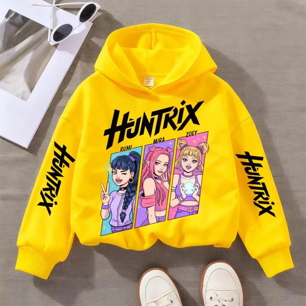 Hoodies Sweatshirts Girls Cartoon Girl Comfortable Hooded Sweatshirt Children's Fashionable Casual Top Casual Girl's Clothing