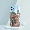 Cartoon Fun Cat Pet Dog Luxury Phone Case For iPhone 16 15 14 13 12 11 Pro Max XS X XR SE 7 8 Plus soft Silicone Clear Cover
