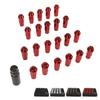 22PCS Tapered Lug Nuts with Nut Sleeve Key Alloy Steel  Forged Lock Nut Replacement for TOY